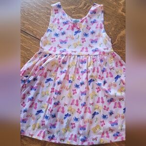 Basic Editions Pink Butterfly Kids Dress Size 8